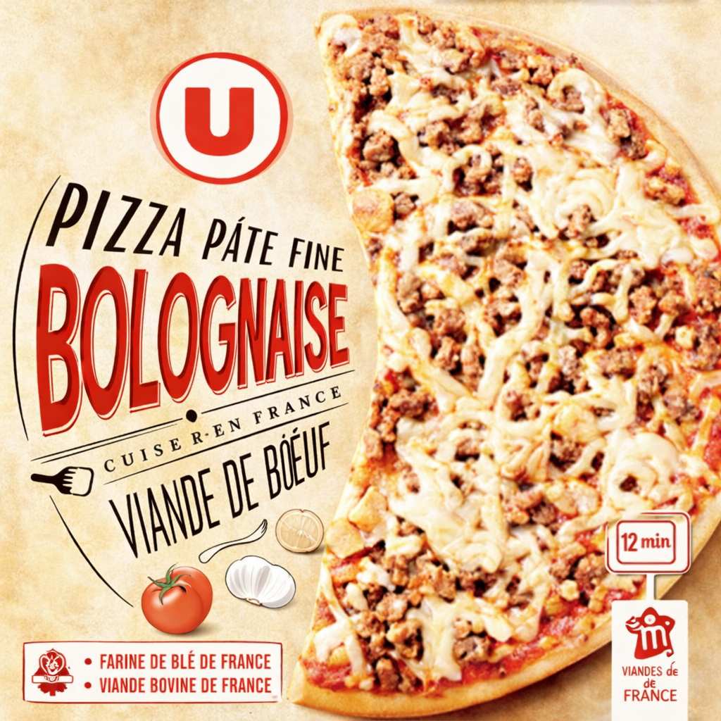 U PIZZA PATE FINE BOLOGNAISE DE 330GR