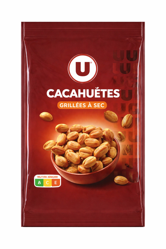 U CACAHUETE GRILLEES A SEC DE 150 GR