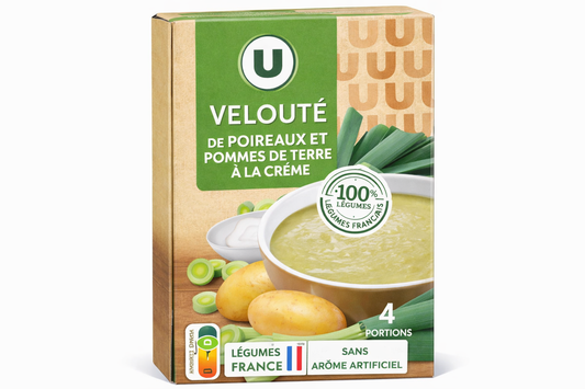 VELOUTE DE POIREAUX ET POMME  DE TERRE A LA CREME DE 1 L