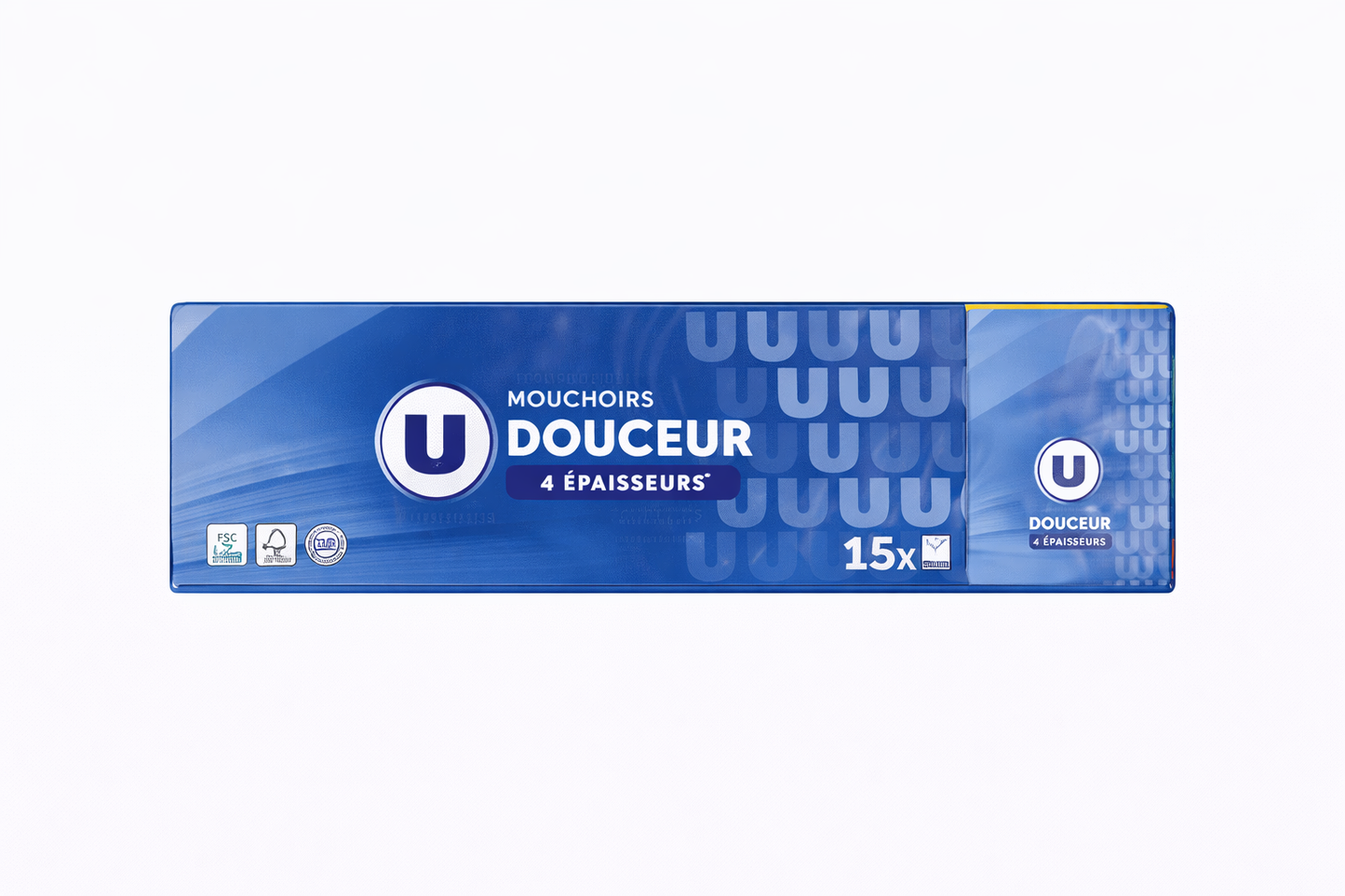 U MOUCHOIR DOUCEURS DE 15 PCS