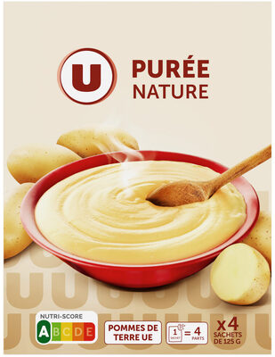 U PUREE NATURE DE 4 X125 GR DE 500 GR
