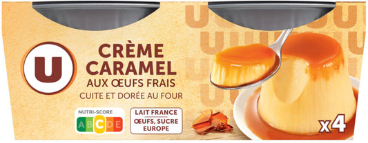 U CREME CARAMEL X4 DE 400GR