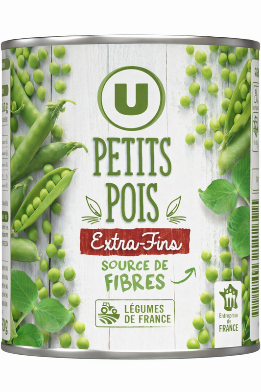 U PETITS POIS  FINS DE 800 GR