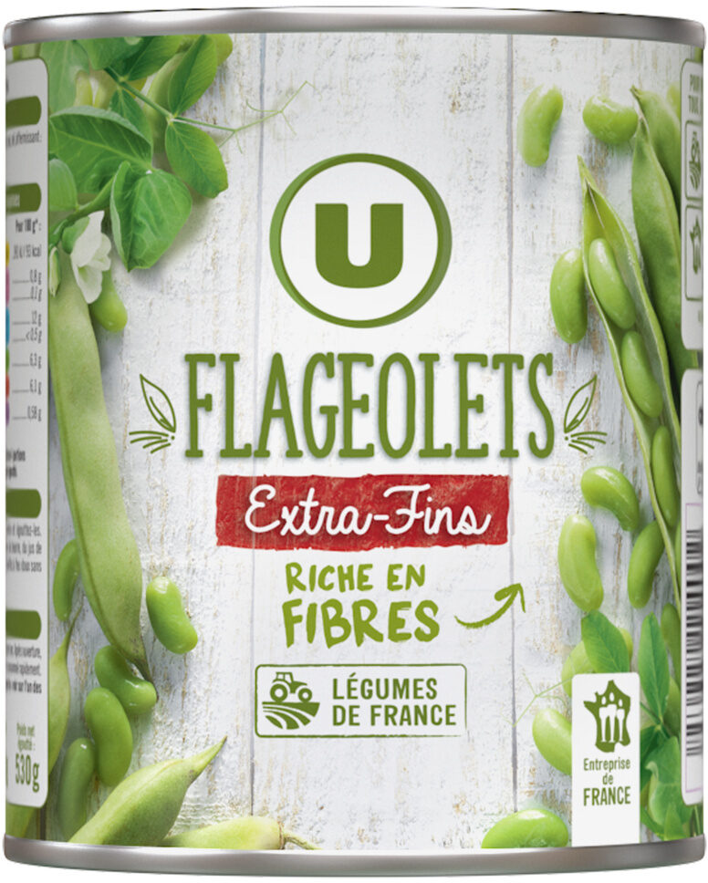 U FLAGEOLETS EXTRA FINS DE 800 GR