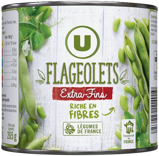 U FLAGEOLETS EXTRA FINS DE 400GR