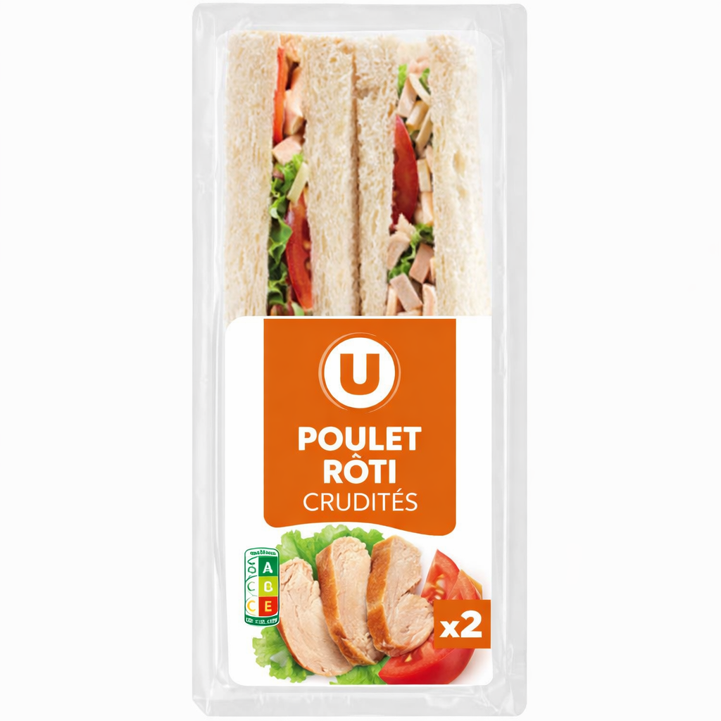 POULET ROTI CRUDITES DE 145 GR