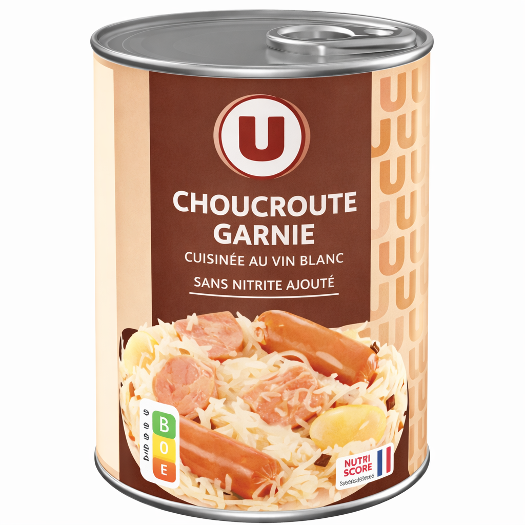 U CHOUCROUTE GARNIE  DE 400 GR