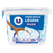 CREME FRAICHE  LEGERE EPAISSE  15%  DE190 GR