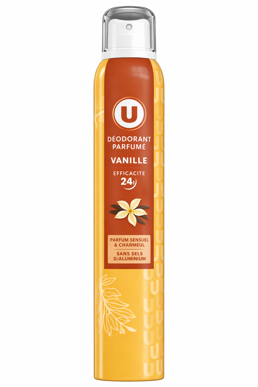 U DEODORANT PARFUME VANILLE DE 200 ML