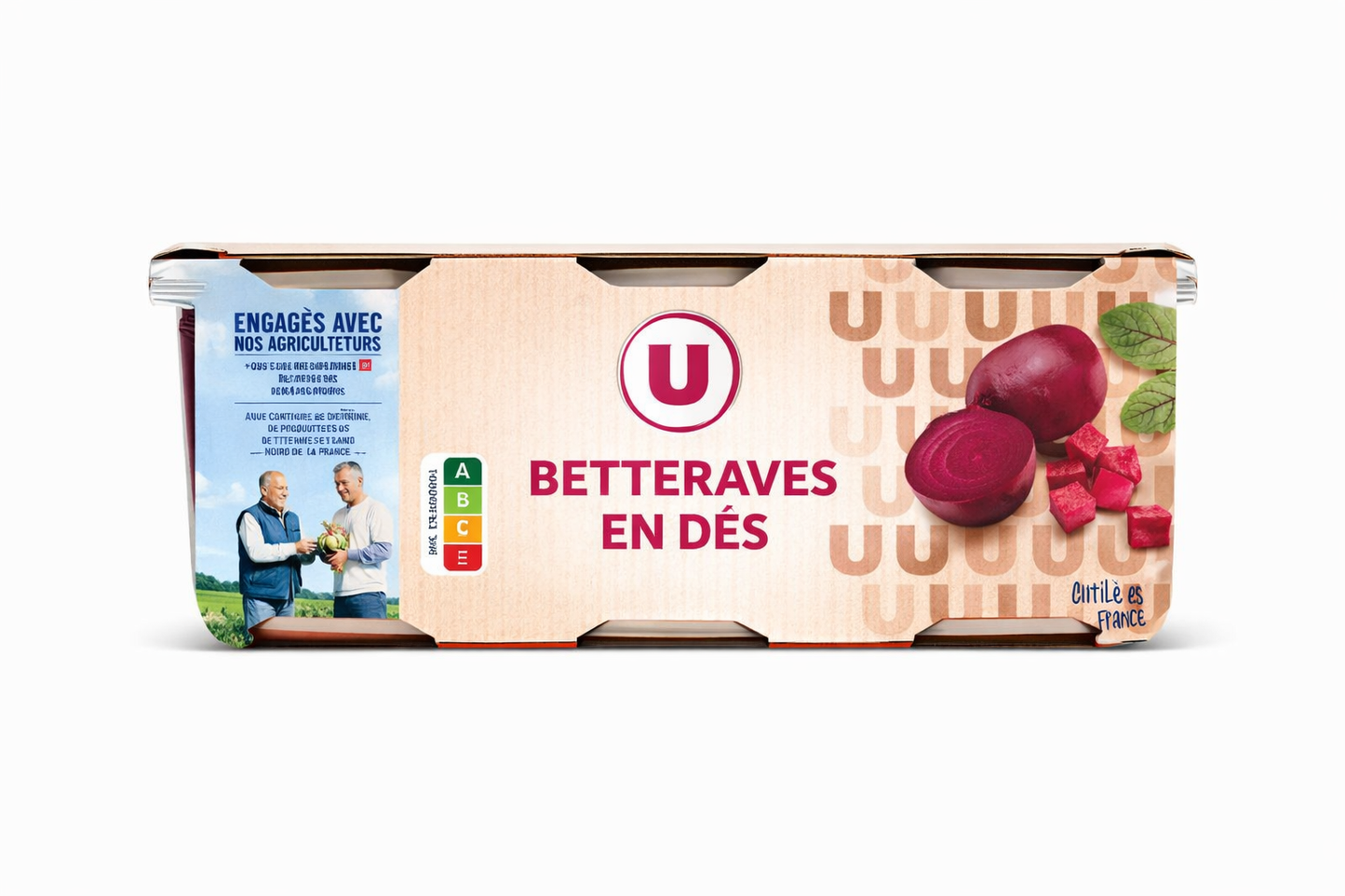 BETTERAVE ROUGES EN DES DE 390 gr