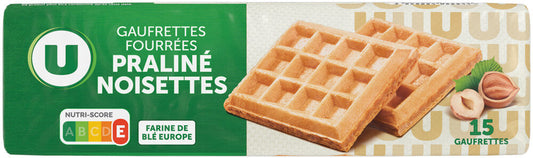 GAUFRETTES FOURREES PRALINE NOISETTES DE 110 GR