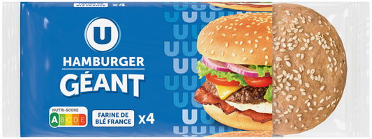U HAMBURGER GEANT X4 DE 330GR