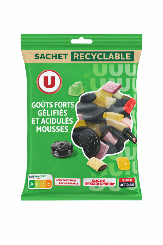 U ASSORTIMENT GELIFIES ET REGLISSE DE 250 GR