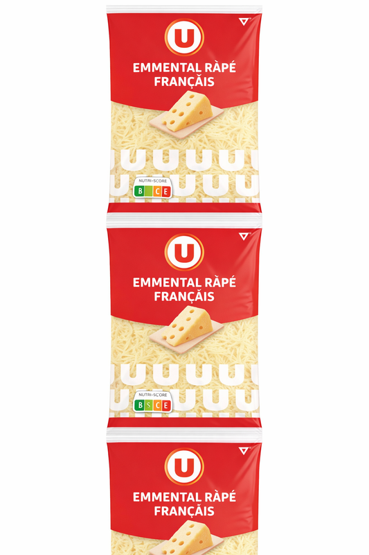U GRUYERE RAPEE DE 3X 70 GR