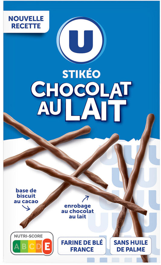 U STIKEO CHOCOLAT AU LAIT DE 90 GR