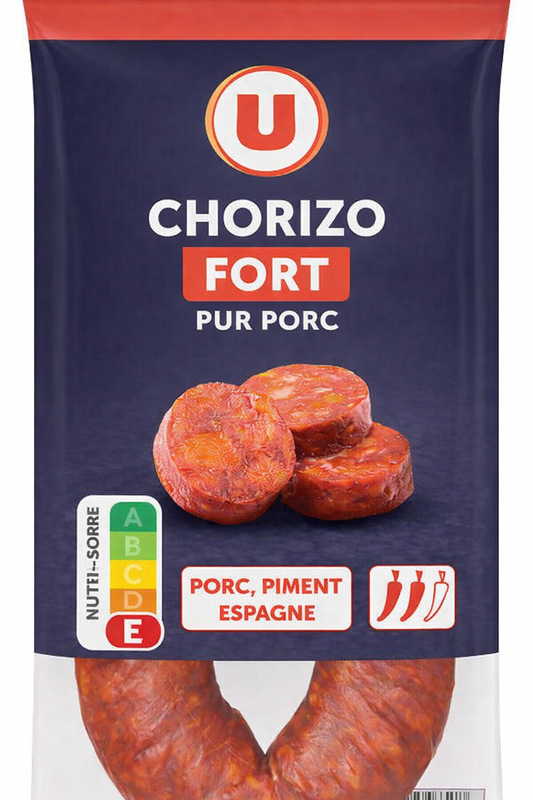 CHORIZO FORT PUR PORC DE 225 GR