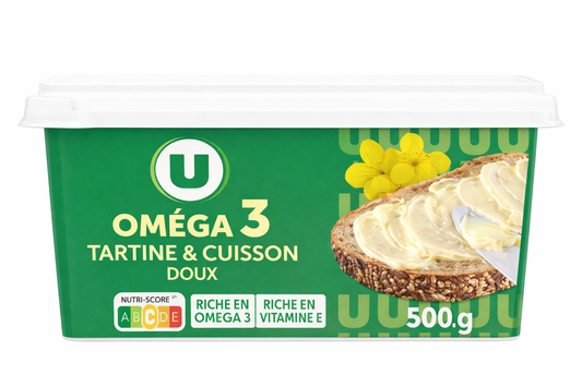 U  OMEGA 3 TARTINE ET CUISSON DOUX DE 500 GR