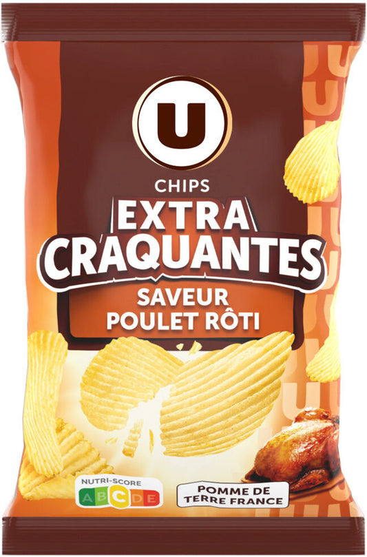 CHIPS EXTRA CRAQUANTES SAVEUR POULET ROTI DE 135 GR