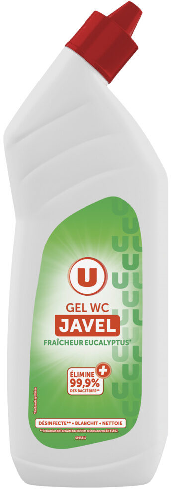 U GEL WC JAVEL FRAICHEUR EUCALYPTUS DE 750ML