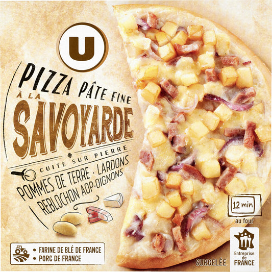 U PIZZA SAVOYARDE POMM TERRE LARD REBL OIGN DE 350 GR