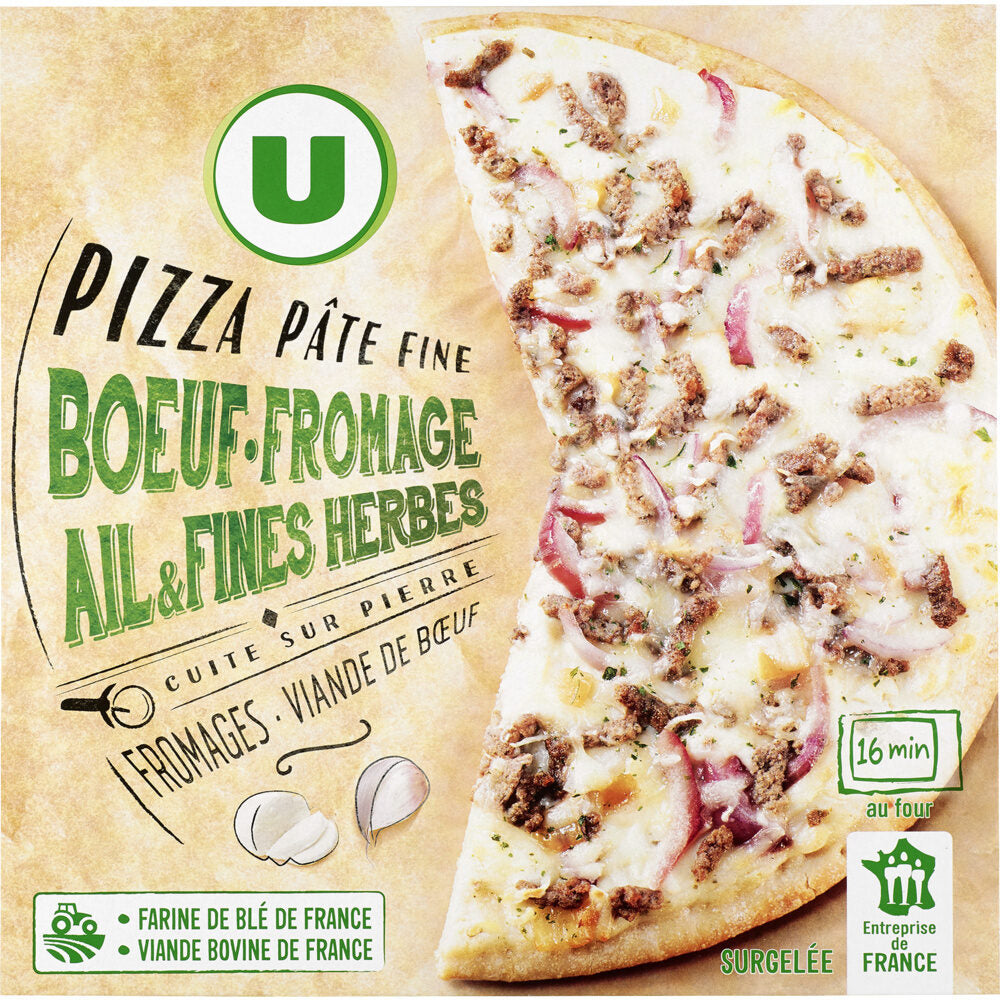 U PIZZA BOEUF FROM AIL FINE HERBES DE 395 GR