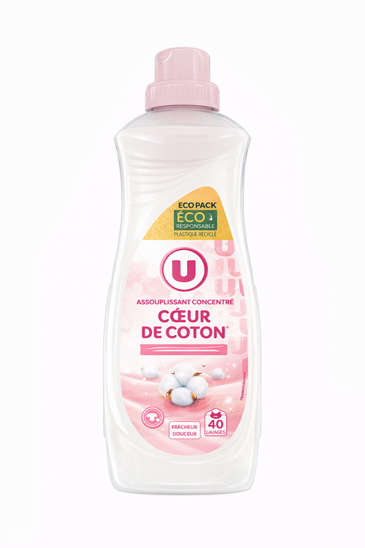 U ASSOUPLISSANT BT COEUR DE COTON DE 750 ML