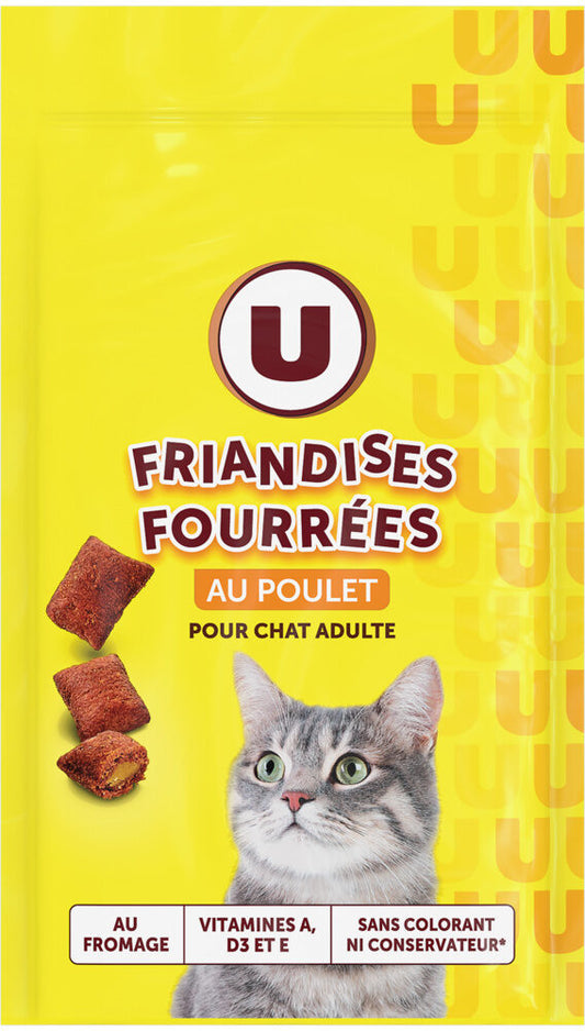U FRIANDISES FOURREES AU POULET CHAT DE 60 GR