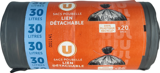 SACS POUBELLE LIEN DETACHABLE DE 30L