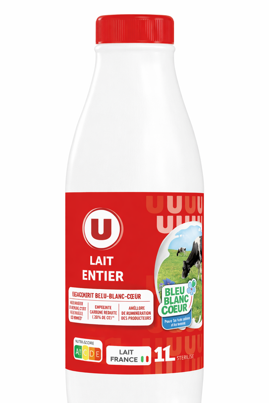 U LAIT ENTIER DE 1L