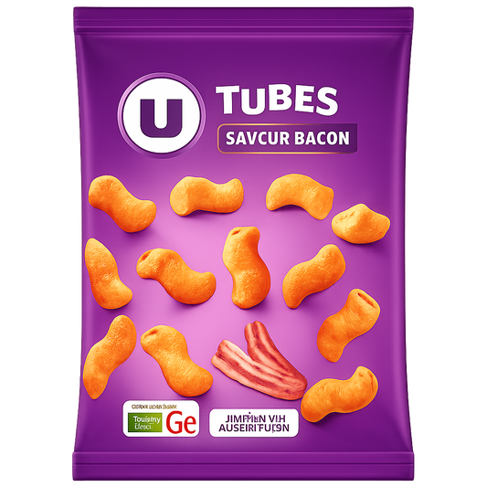 U TUBES SAVEUR BACON DE  85 GR