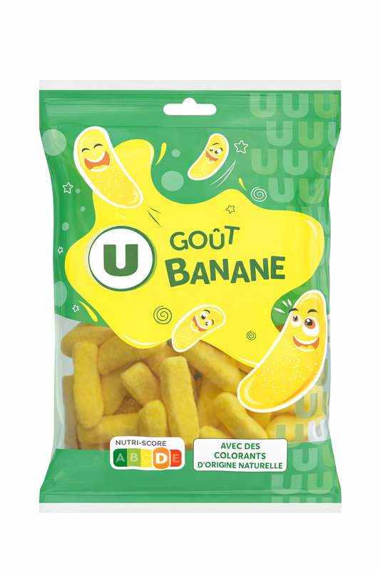 U BONBON BANANE DE 250 GR