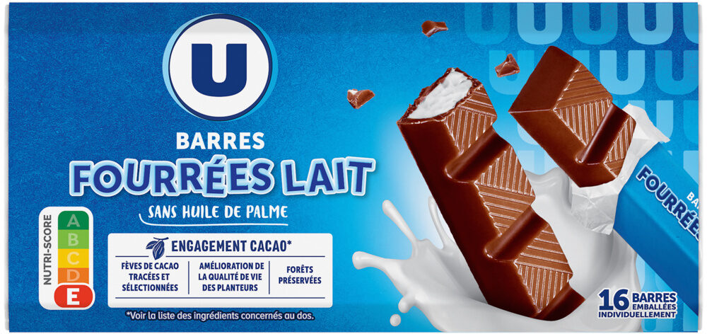 BARRES FOURREES LAIT X16 DE 200GR