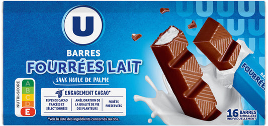 BARRES FOURREES LAIT X16 DE 200GR