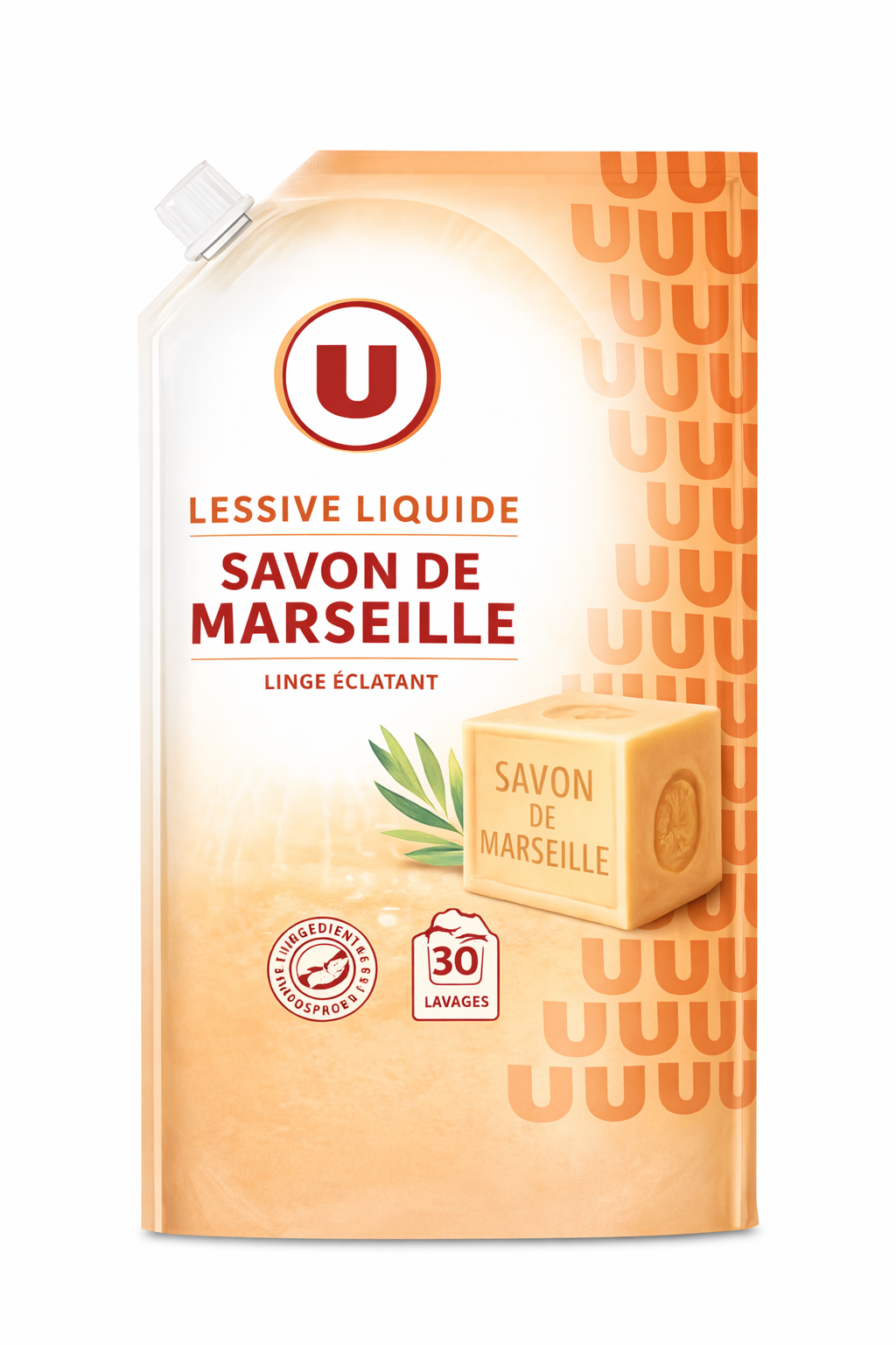 U LESSIVE LIQUIDE ECO RECHARGE MARSEILLE DE 1.5L