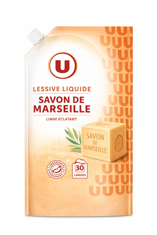 U LESSIVE LIQUIDE ECO RECHARGE MARSEILLE DE 1.5L