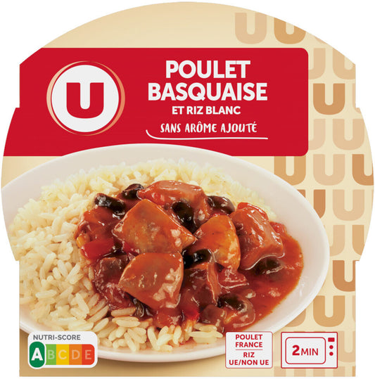 POULET BASQUAISE ET RIZ BLANC DE 300GR
