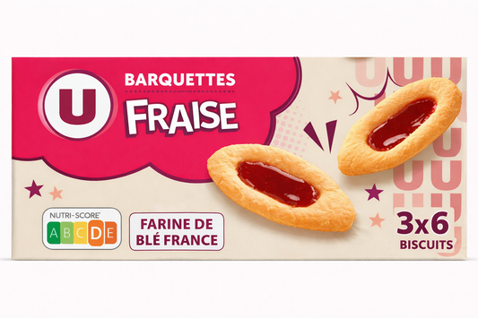 BARQUETTE DE FRAISE  3X6 DE  120 GR