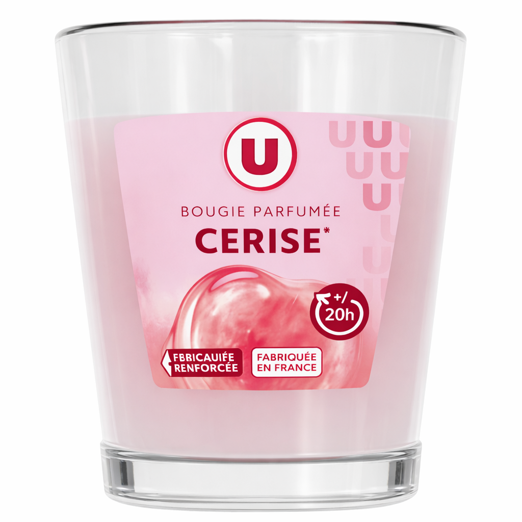 U BOUGIE  DE CERISE DE 90 GR