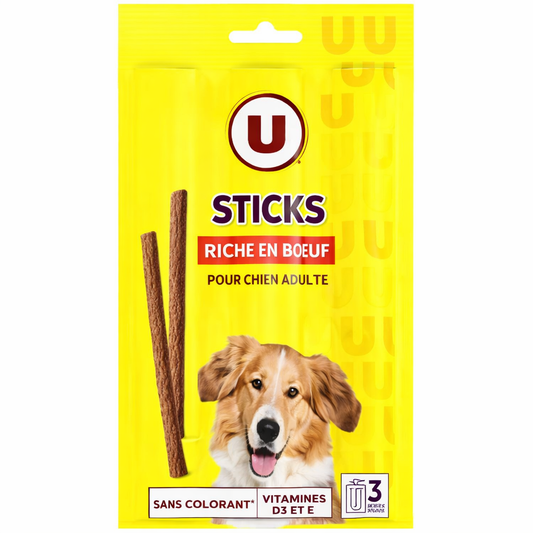 U STICKS BOEUF DE 3X11 GR