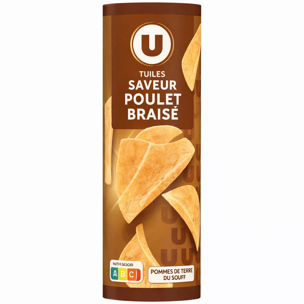 U TUILES SAVEUR POULET BRAISE DE 170 GR