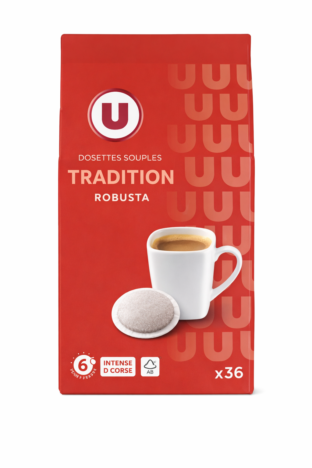 DOSETTES SOUPLES TRADITION ROBUSTA X36 de 250gr