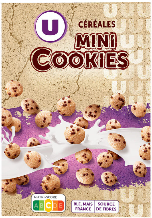 U CEREALES MINI COOKIES DE 375 GR