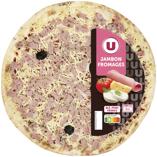 U PIZZA JAMBON FROMAGES DE 450 GR