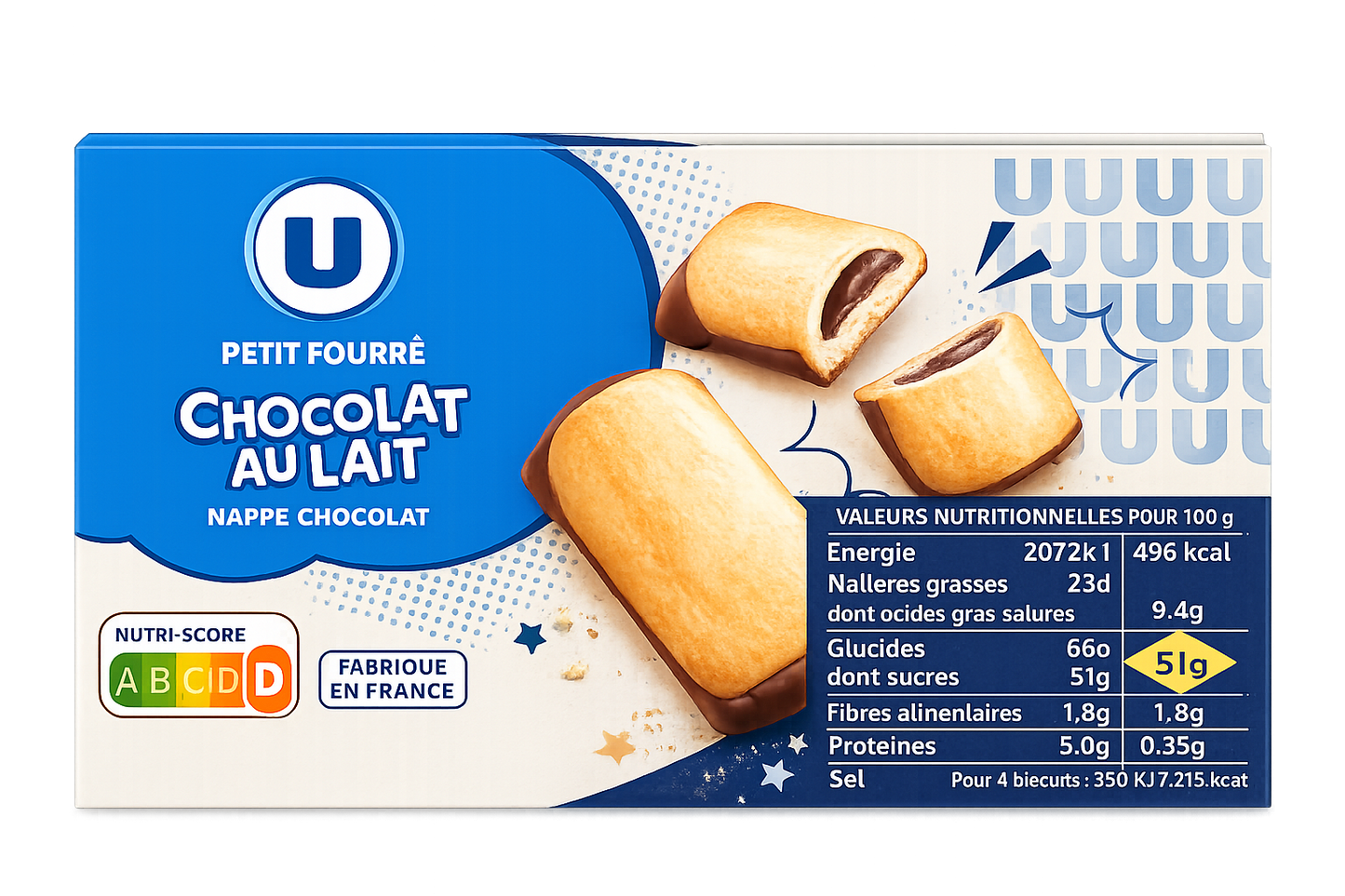 PETIT FOURRE CHOCOLAT AU LAIT DE 295 GR