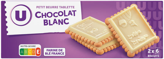 U PETIT BEURRE CHOCOLAT BLANC DE 150 GR
