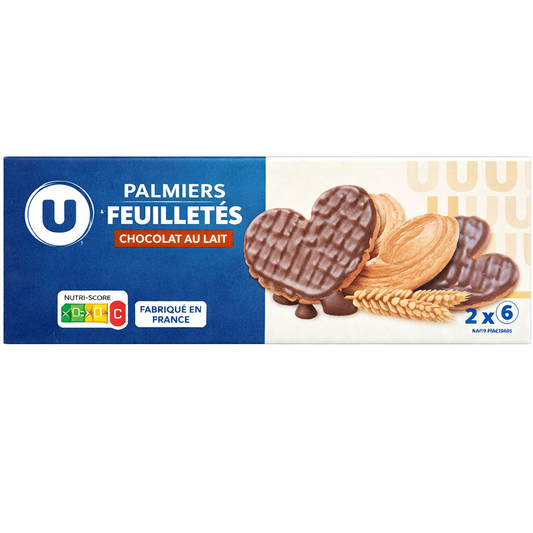 U PALMIERS AU CHOCOLAT DE 110 GR