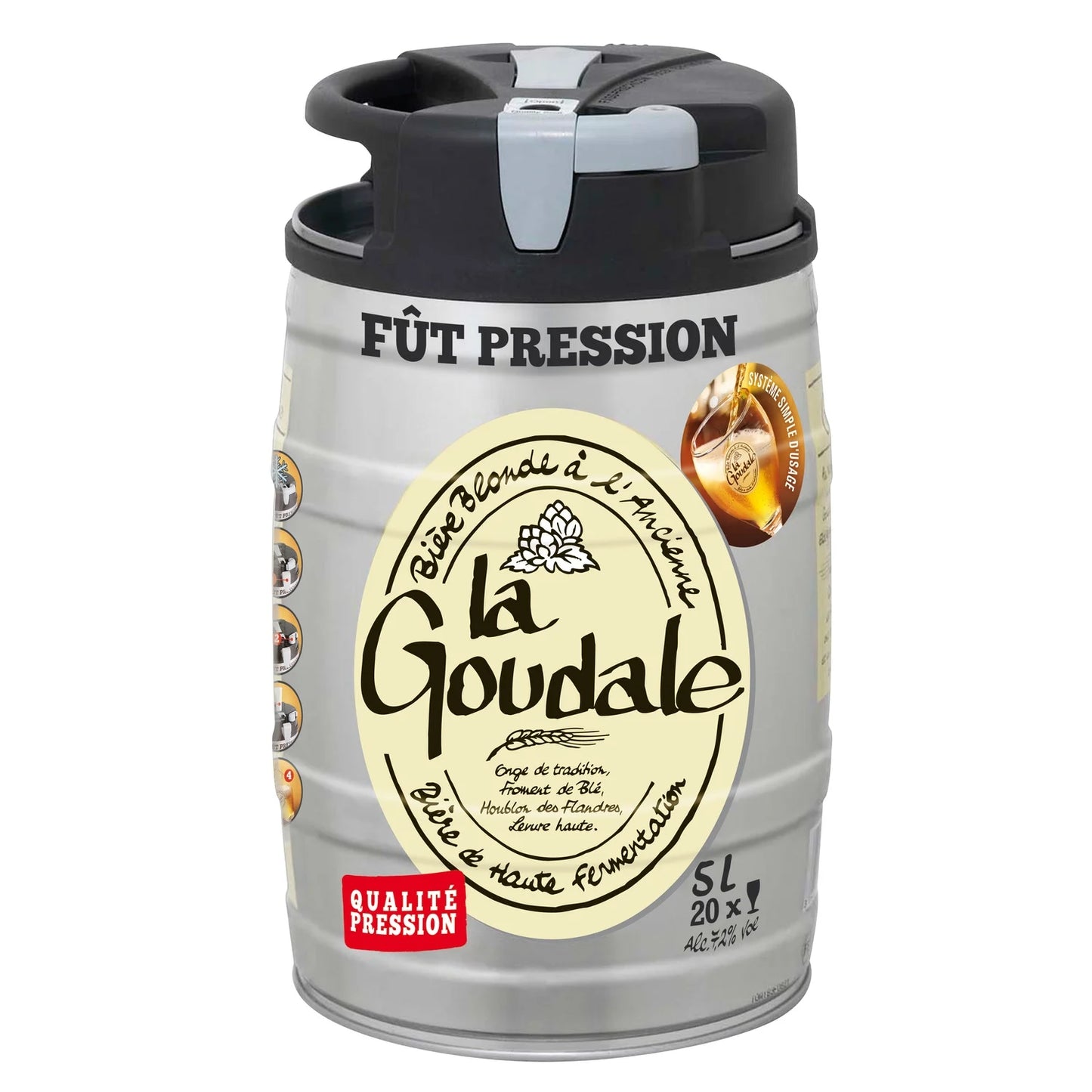 LA GOUDALE BLONDE ALC 7.2  VOL DE 5 L