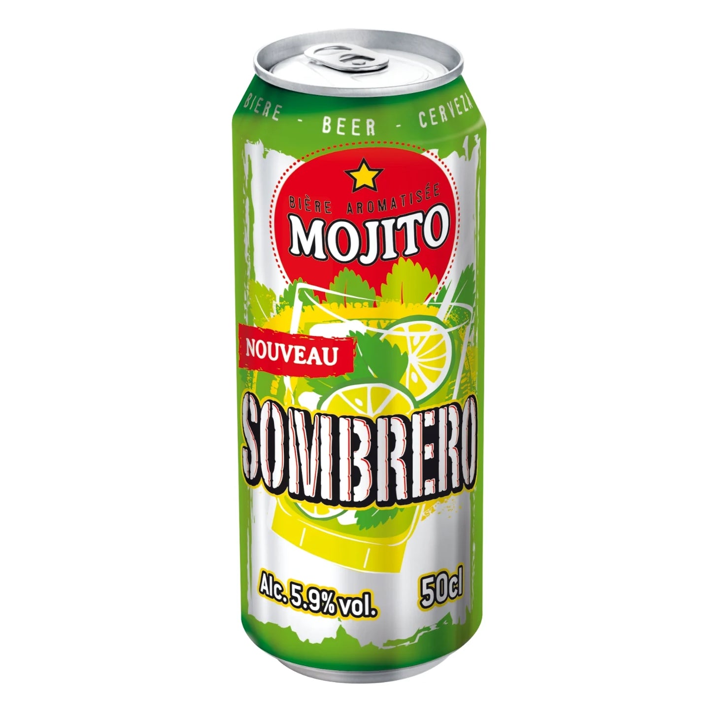 SOMBRERO MOJITO BIERE ARROMISEE ALC 5.9  VOL DE 50CL