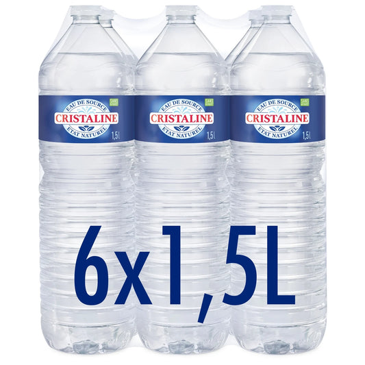 EAU CRISTALINE DE 6X1.5L