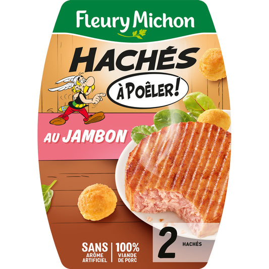 Haché de jambon Fleury Michon À poêler x2 - 190g